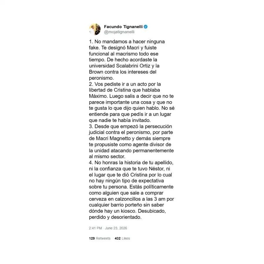 Pelea Abal Medina y Tignanelli 3