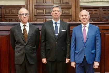Carlos Rosenkrantz, Horacio Rosatti y Lorenzetti, el actual cuerpo del máximo Tribunal