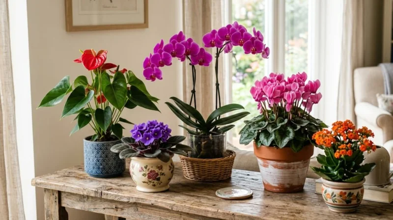 Las 3 plantas de interior que florecen todo el año, llenan de color la casa y son tendencia en decoración