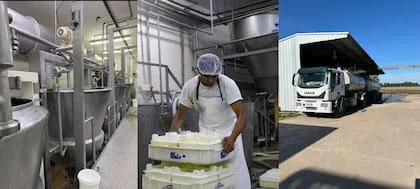 La empresa trabaja hoy con 30.000 litros de leche por día 