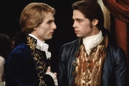 Tom Cruise junto a Brad Pitt en Entrevista con el vampiro 