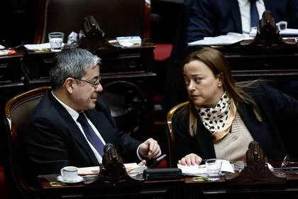 Germán Martínez y Cecilia Moreau, autoridades del bloque UP