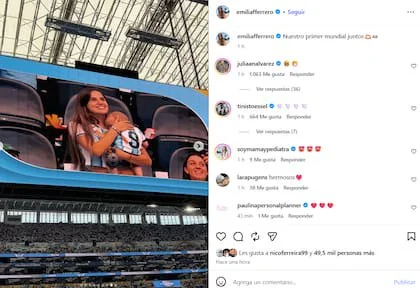 María Emilia también compartió una serie de fotos de los tres juntos