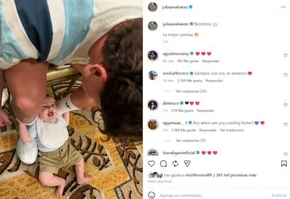 El tierno posteo que Julián le dedicó a su familia