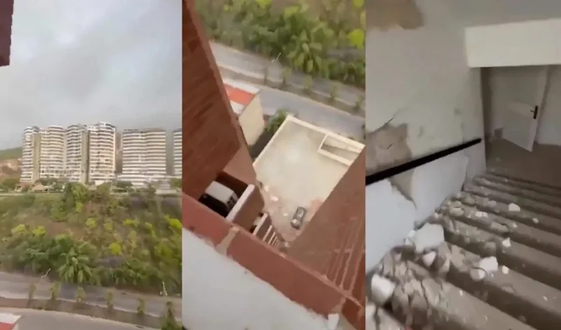 Bajó desde un 10° piso filmando cómo se derrumbaba su edificio durante el terremoto en Venezuela