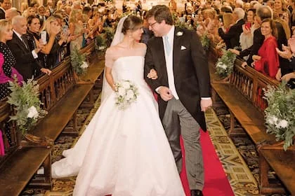 Un recuerdo de su casamiento, en noviembre de 2024. La ceremonia fue en la basílica del Santísimo Sacramento y luego celebraron junto a 650 invitados en el Alvear Icon
