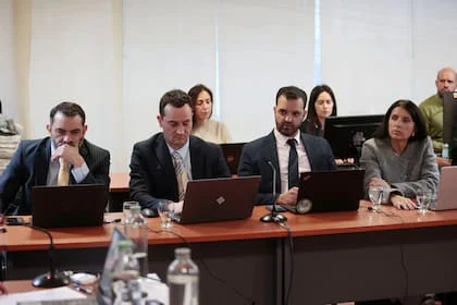 Equipo del Ministerio Público Fiscal, Julio Zárate, Lucas Colla, Gastón Pruzán y Maria Garmendia