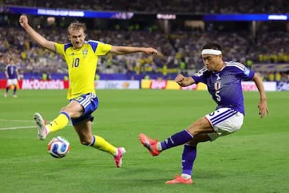 La fuerza de Yuto Nagatomo frente Benjamin Nygren, de Suecia; el japonés vive un emotivo Mundial 2026