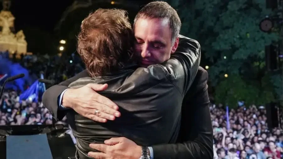 Javier Milei y Manuel Adorni