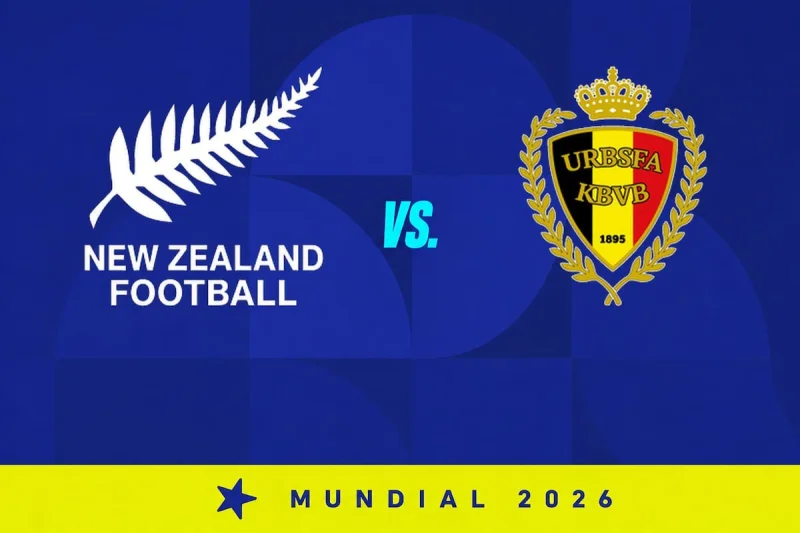 Bélgica venció 5-1 a Nueva Zelanda, por el Mundial 2026