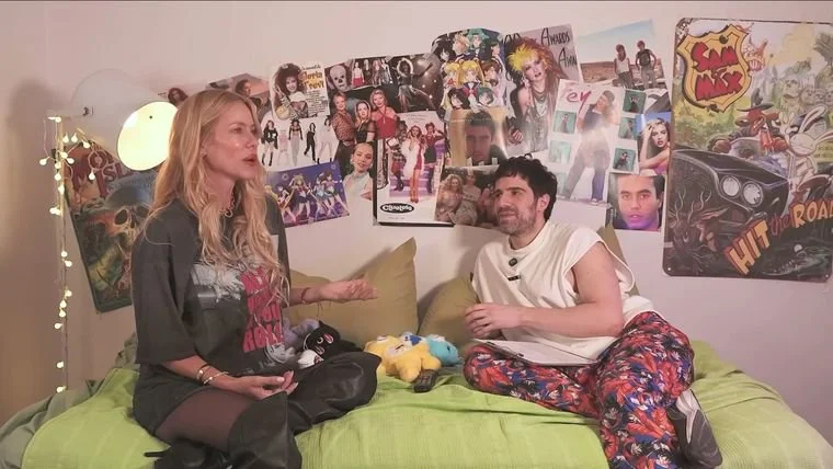 La modelo estuvo en A la cama con Martina.