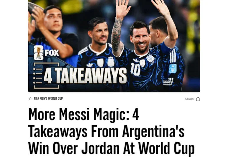 Mundial 2026: la reacción de los medios internacionales al triunfo de Argentina y el gol de Messi