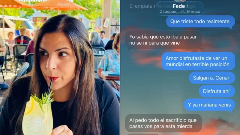 Viajó para alentar a Uruguay en el Mundial, se decepcionó tras quedar afuera e hizo catarsis con su esposa: “No sé para qué vine”