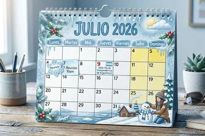 El calendario de julio para marcar las actividades del mes