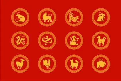 El horóscopo chino de los 12 animales que componen la rueda zodiacal oriental