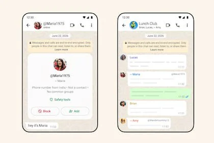 Al usar un nombre de usuario en WhatsApp queda oculto el número de teléfono en todas las conversaciones, individuales o grupales