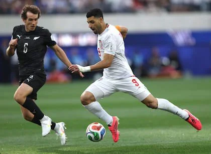 Taremi en su partido contra Nueva Zelanda