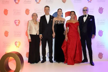 Durante una gala de la Fundación Favaloro