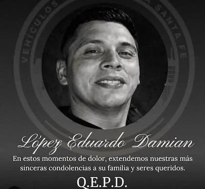 El policía santafesino Eduardo Damián López, asesinado tras un ataque en la Liga Cañadense de fútbol