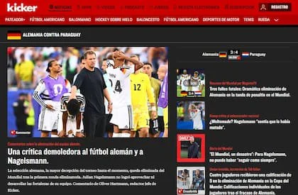 "Vergüenza": los medios de Alemania no dan crédito a la eliminación del Mundial ante Paraguay.