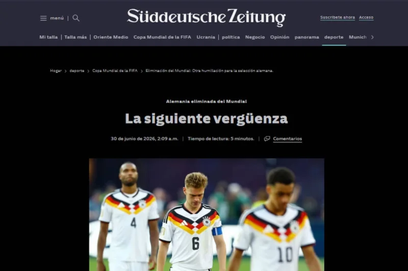 Mundial 2026: los diarios de Alemania reaccionaron a la eliminación de su seleccionado ante Paraguay