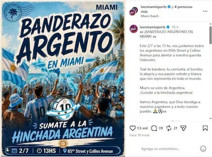 El banderazo será el próximo jueves 2 de julio en Miami