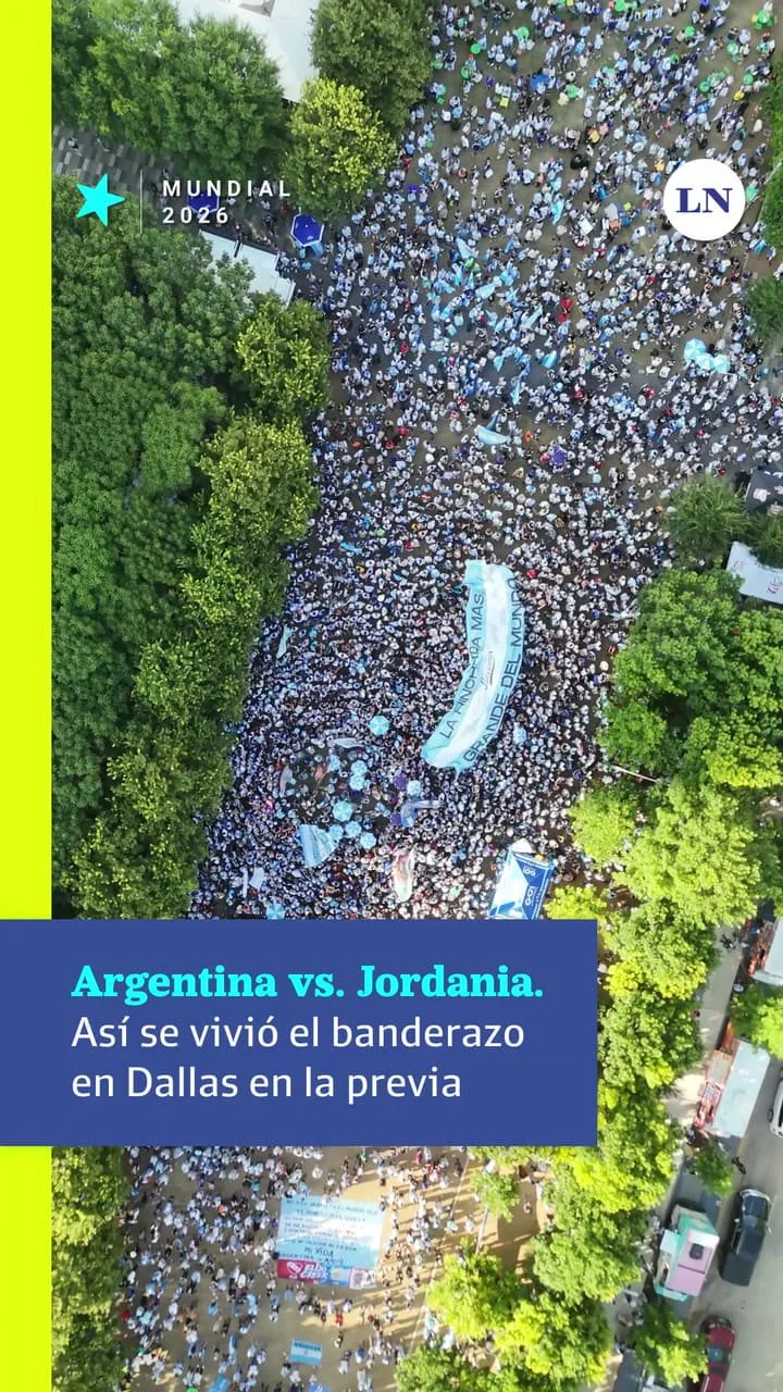 Argentina vs. Jordania: así se vivió el banderazo en Dallas en la previa