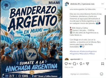 El banderazo convocado para alentar a la selección argentina