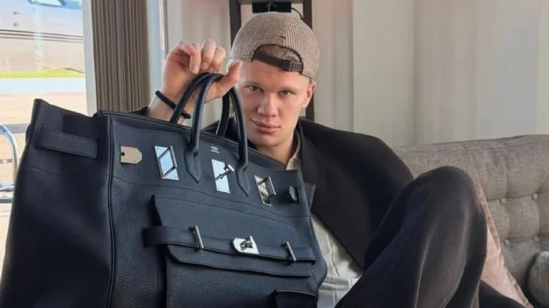 El noruego Erling Haaland tiene una fortuna en bolsos de lujo firmados por Hermés