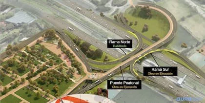 El puente pasará a tener dos ramas, una en cada sentido de circulación