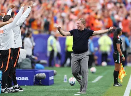 Ronald Koeman dirigió 44 partidos, con 24 triunfos, nueve empates y 11 derrotas 
