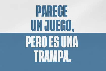 Pieza gráfica del Consejo Publicitario Argentino tendiente a generar conciencia sobre las estrategias que utilizan las plataformas de apuestas online para captar la atención de los más jóvenes