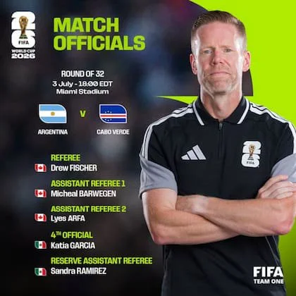 Fischer dirigió dos partidos en el Mundial 2026