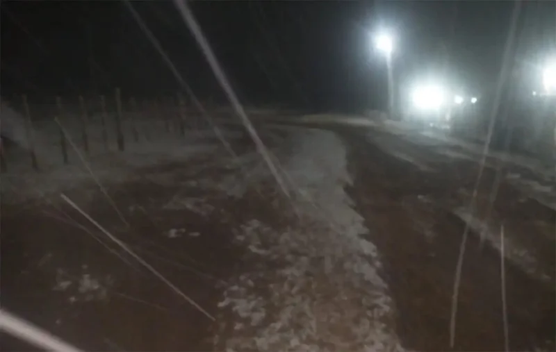 La ola polar provocó en Tafí del Valle la primera nevada de la temporada
