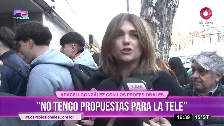Araceli González especuló sobre un regresar a la televisión de la mano de Adrián Suar