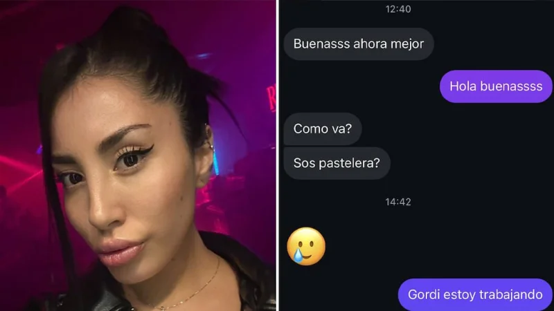Le escribieron por Instagram, ella avisó que estaba trabajando y recibió un mensaje impensado: “Qué pesadilla”
