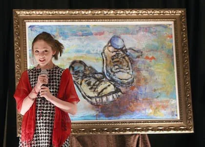 Rápidamente, la niña fue invitada a participar de gran cantidad de galería de arte en su país