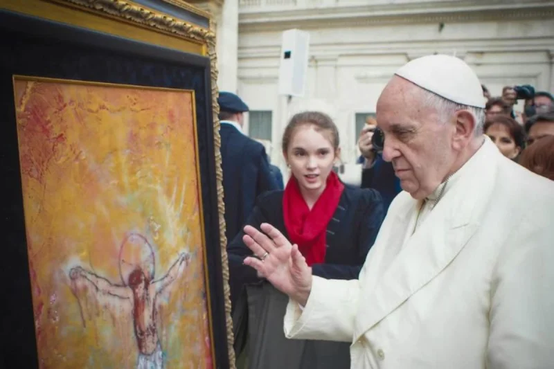La niña prodigio del arte: empezó a los cinco años, la bendijo el papa Francisco y hoy sus obras cotizan más de siete millones de dólares