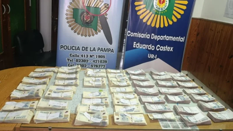Un mendocino fue detenido en La Pampa tras quedarse con una mochila olvidada que tenía casi $90.000.000