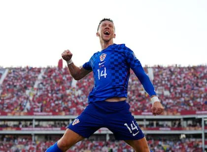 Ivan Perisic, de Croacia, la apertura frente a Portugal; al final, todo fue decepción para la selección croata, que quedó eliminada en los 16os de final