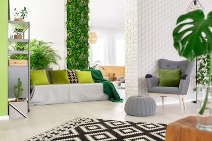 Las alfombras, almohadones, telas de las cortinas, entre otros elementos decorativos, son buenos almacenadores de calor