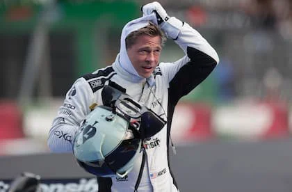 Brad Pitt en una escena de F1, en la Ciudad de México