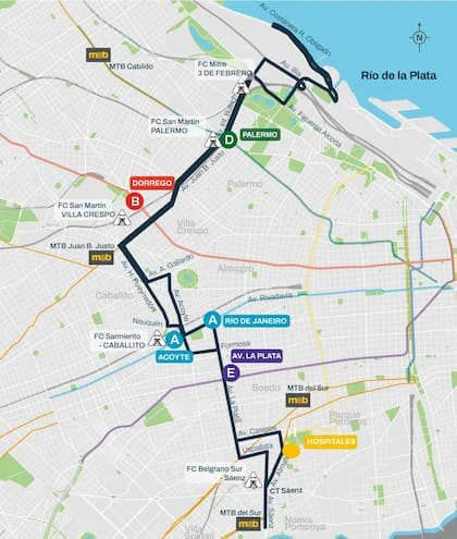 El Trambus conectará el Sur y el Norte de la Ciudad (Foto: GCBA)
