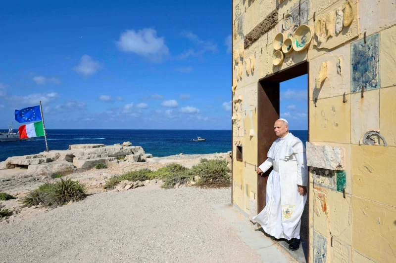 Fuerte mensaje: León XIV fue a la isla de Lampedusa, símbolo del drama de los migrantes