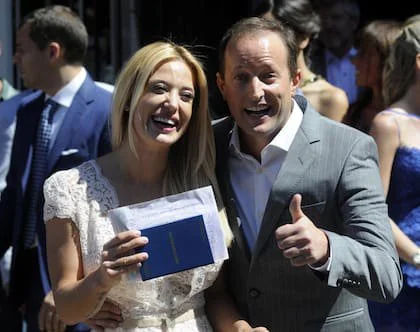 Insuarralde y Cirio se casaron en 2014