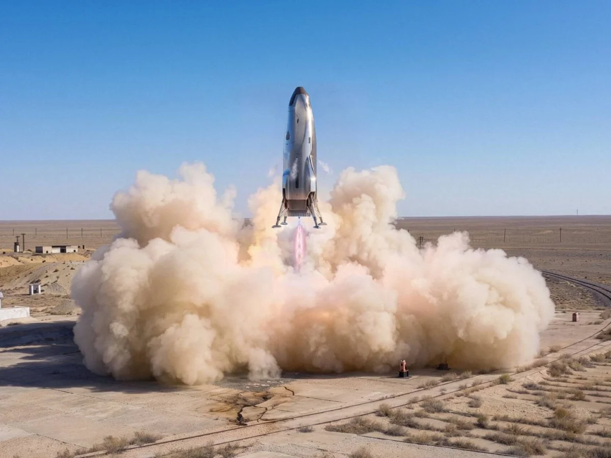 D2, la segunda del Oryx, aterrizando. (Aspire Space Technologies)