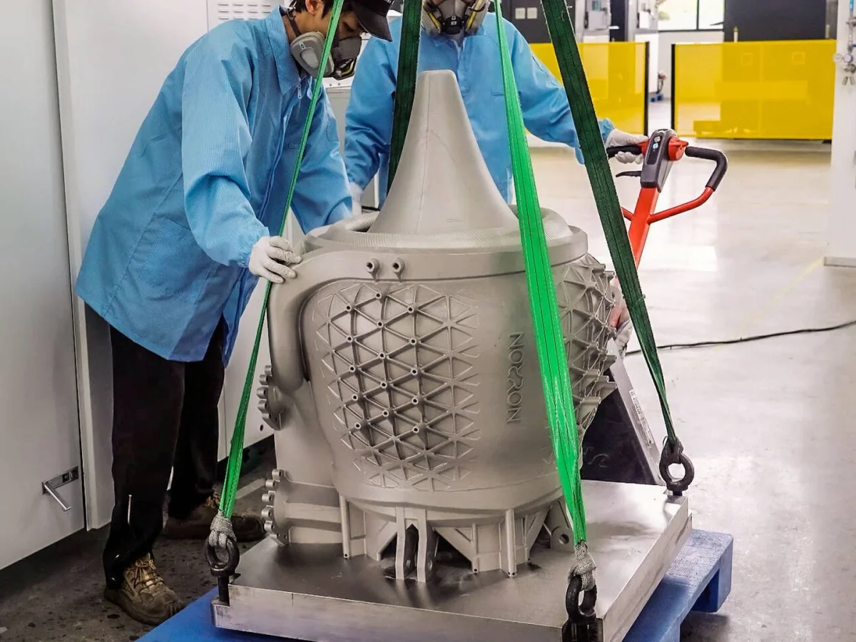 Uno de los motores 'aerospike' de 200 kilonewtons. (Leap71)