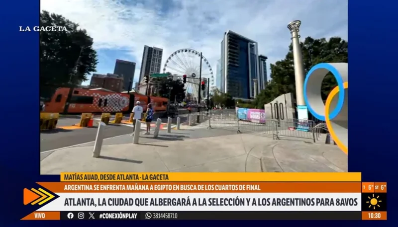 LA GACETA, en Atlanta: así vive la ciudad la cuenta regresiva para Argentina-Egipto por los octavos de final del Mundial 2026