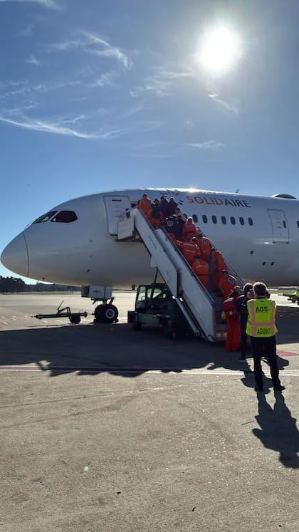 El Boeing 787 Dreamliner de Solidaire