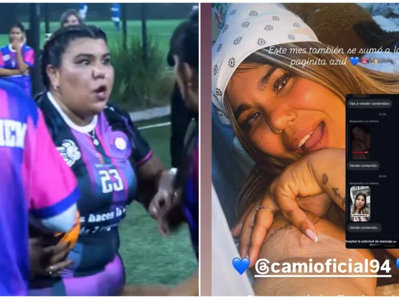 Camilota, viral por una pelea con su equipo de fútbol y el anuncio de que venderá contenido para adultos